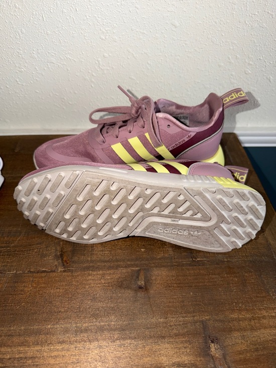 adidas Women's Pink & Yellow Retro Runner Sneakers - Picture 4 of 4